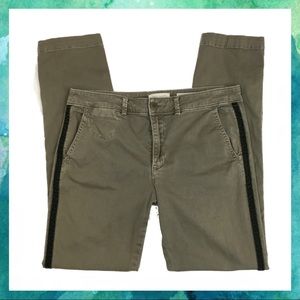 Chino by Anthropologie Relaxed Velvet Tuxedo Pant